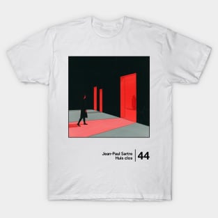 Huis clos - Minimal Style Graphic Artwork T-Shirt